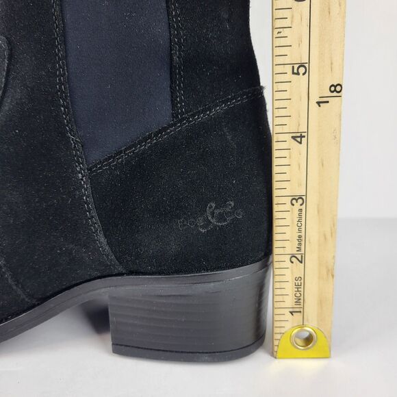 Bos & Co Jemmy Knee High Tall Boots Suede Pull on Side Zip EU39 US 8-85 - Picture 4 of 14